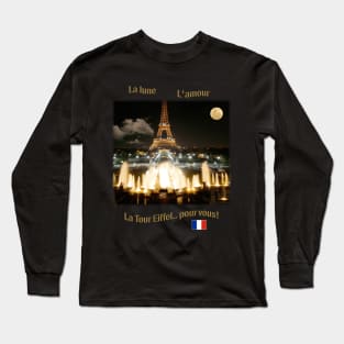 Eiffel Tower at Night 1972 Long Sleeve T-Shirt